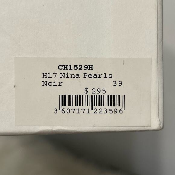 SANDRO NINA PEARLS HEELS (BLACK) SIZE 39 New in box - Picture 13 of 15